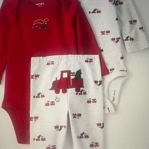 Carter's Red and Gray Baby Train Set